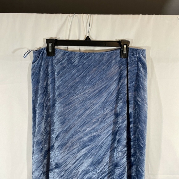 NWT Free People [ Large ] Not Velvet Skirt in Light Night Blue - Picture 9 of 12